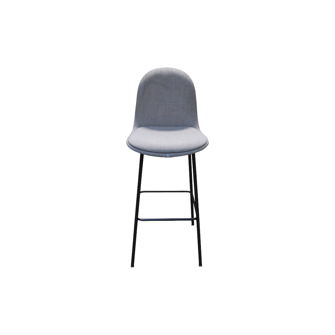 Allermuir KIN602U3 Light Grey Dark Grey (1) Allermuir KIN602U3 Bar Stool