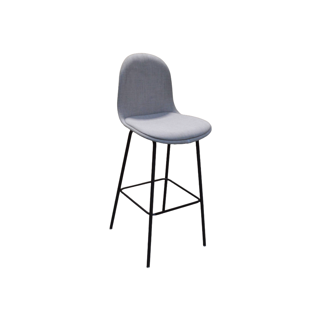Allermuir KIN602U3 Light Grey Dark Grey (2) Allermuir KIN602U3 Bar Stool