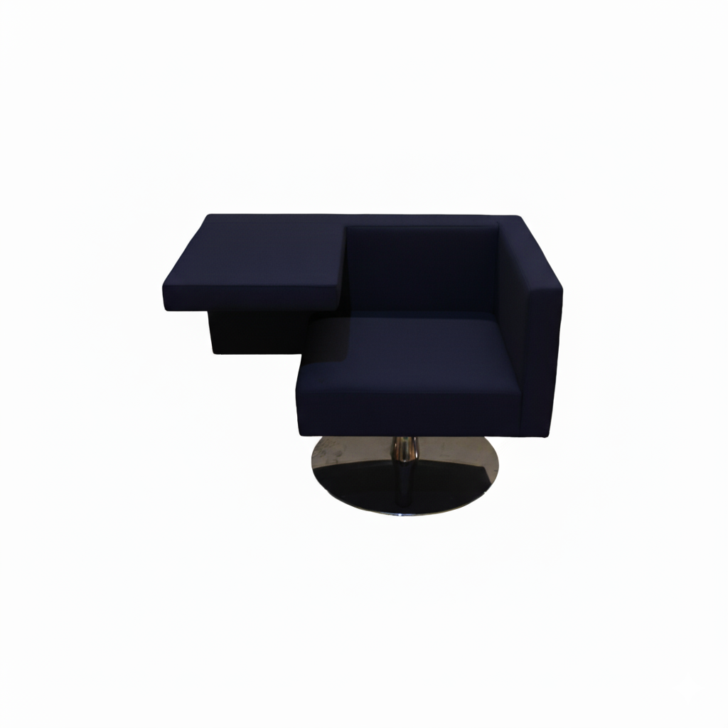 Offecct Solitaire Easy Chair Dark Navy Chrome (1) Offecct Solitaire Easy Chair