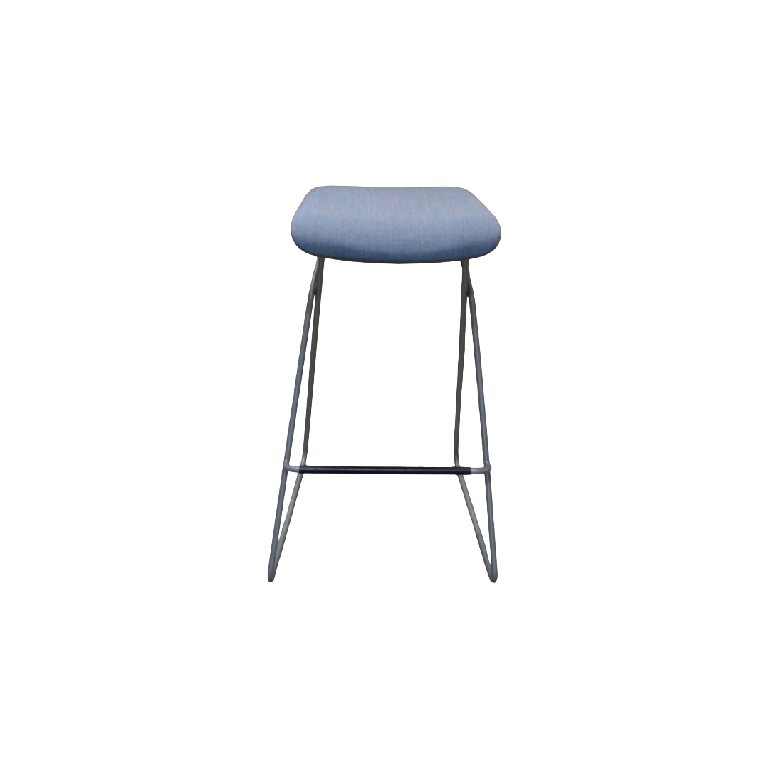 Orangebox Tide Stool Light Blue Chrome (1) Orangebox Tide Stool
