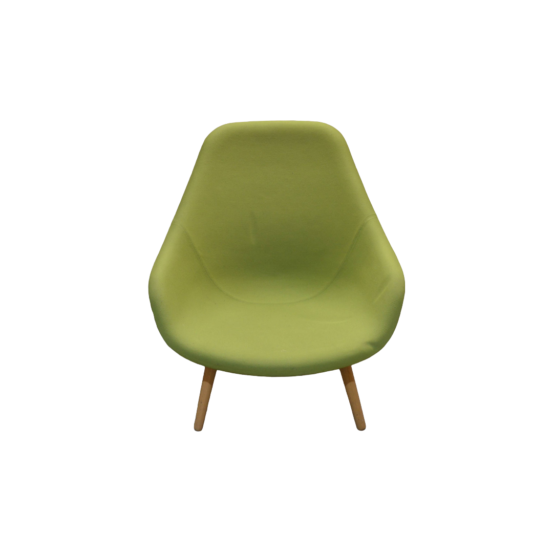 Hay About A Lounge Chair Lime Green (1) Hay About A High Lounge Chair Lime Green