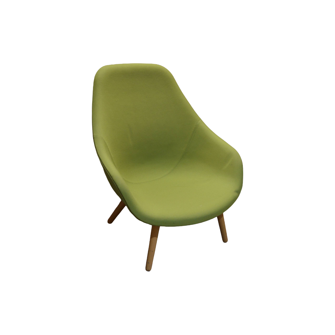 Hay About A Lounge Chair Lime Green (2) Hay About A High Lounge Chair Lime Green