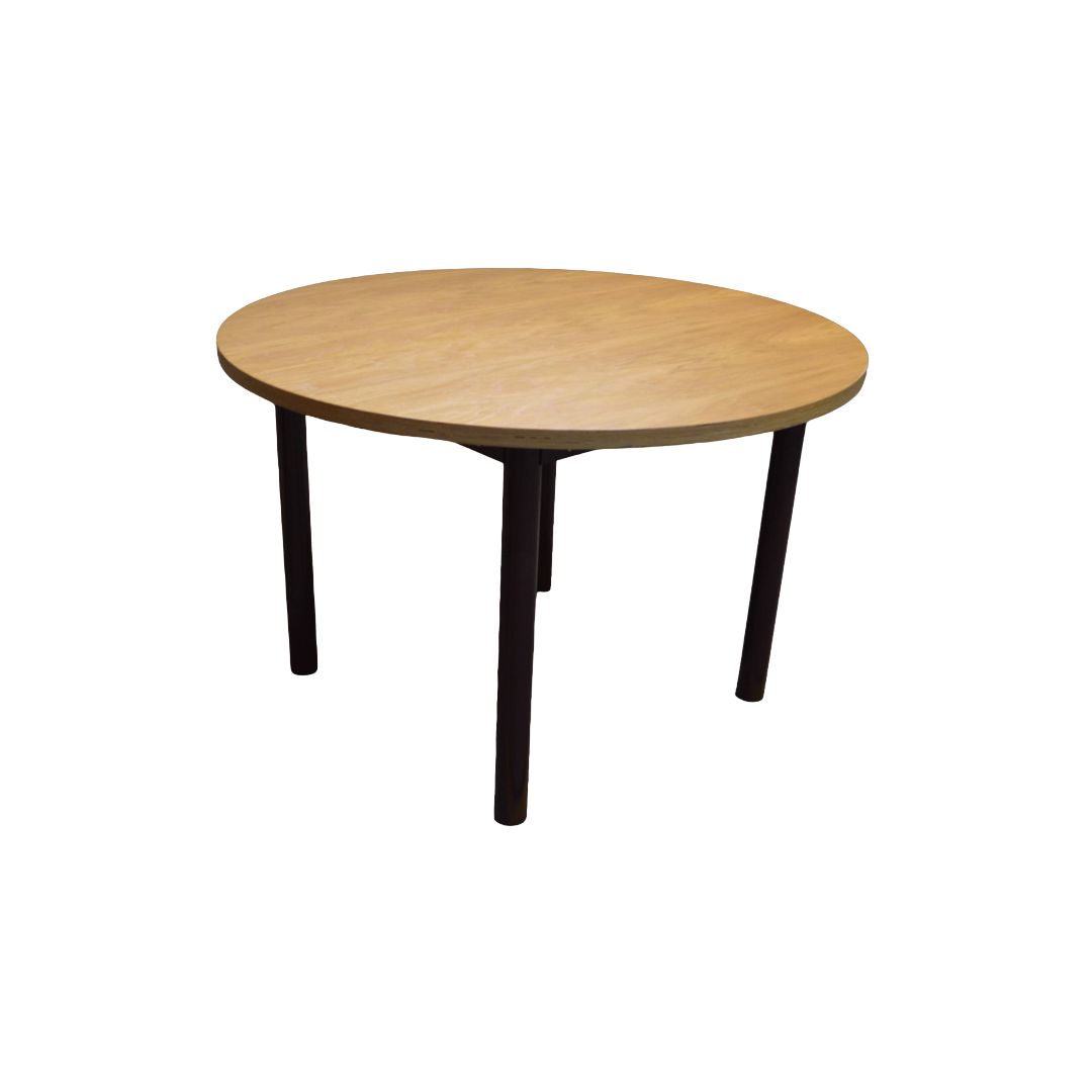 VG&P Round Dowel Table Oak Burgundy (2) VG&P Round Dowel Table Oak Burgundy