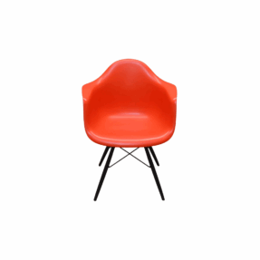 Vitra DAW Poppy Red Black