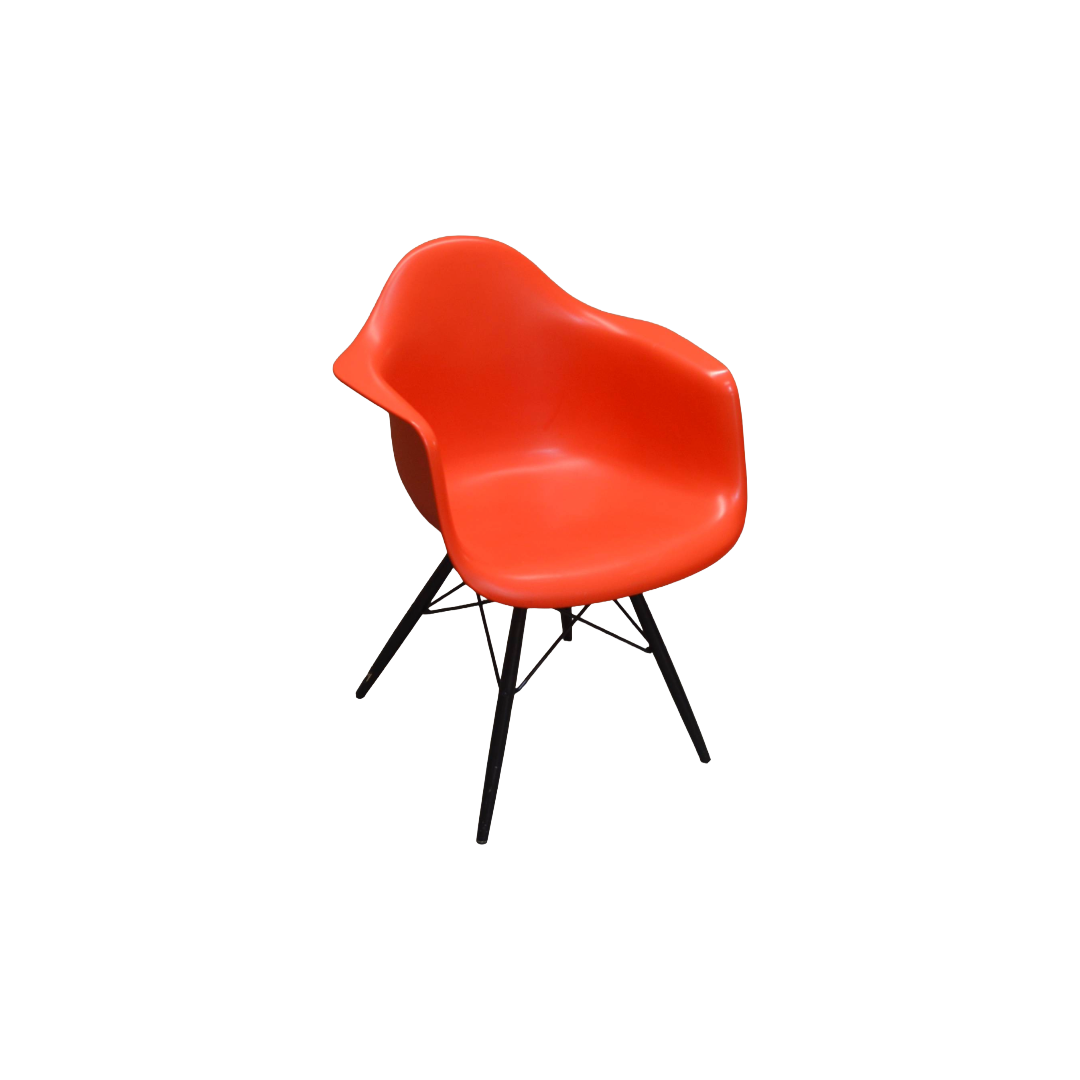 Vitra DAW Poppy Red Black (2) Vitra DAW Poppy Red Black