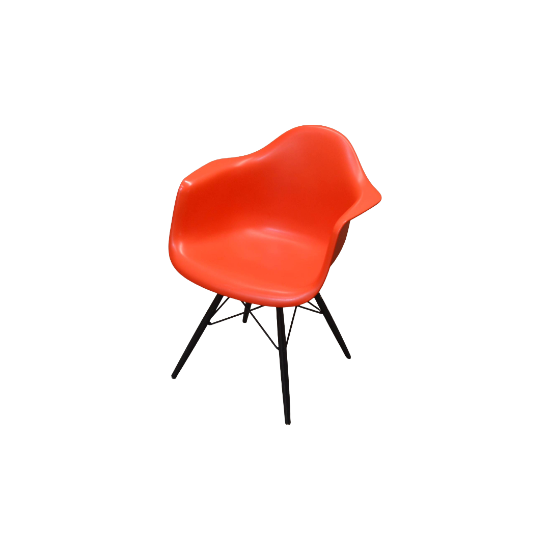 Vitra DAW Poppy Red Black (3) Vitra DAW Poppy Red Black