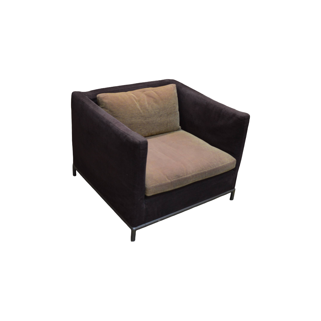B&B Italia George Armchair Brown Beige (2) B&B Italia George Armchair Brown Beige