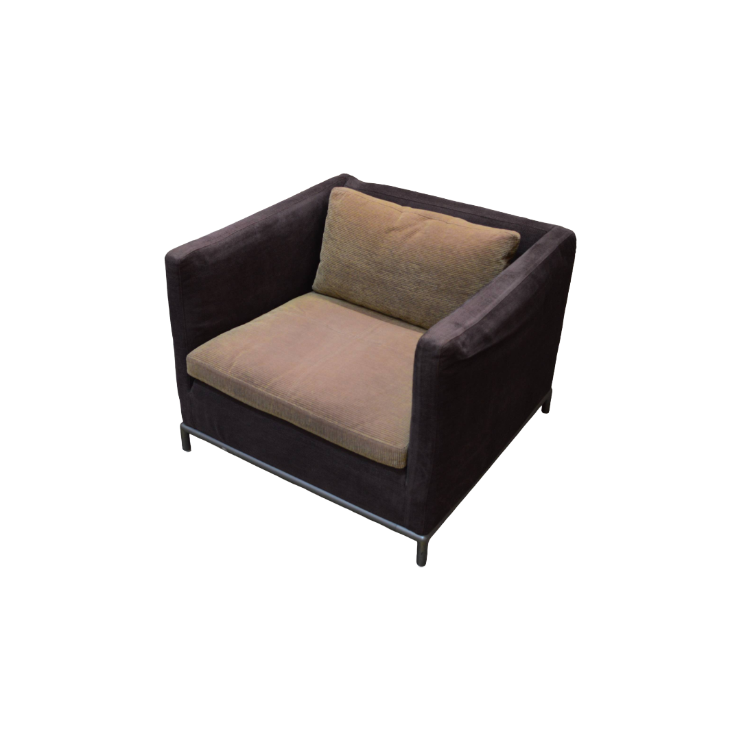 B&B Italia George Armchair Brown Beige (3) B&B Italia George Armchair Brown Beige