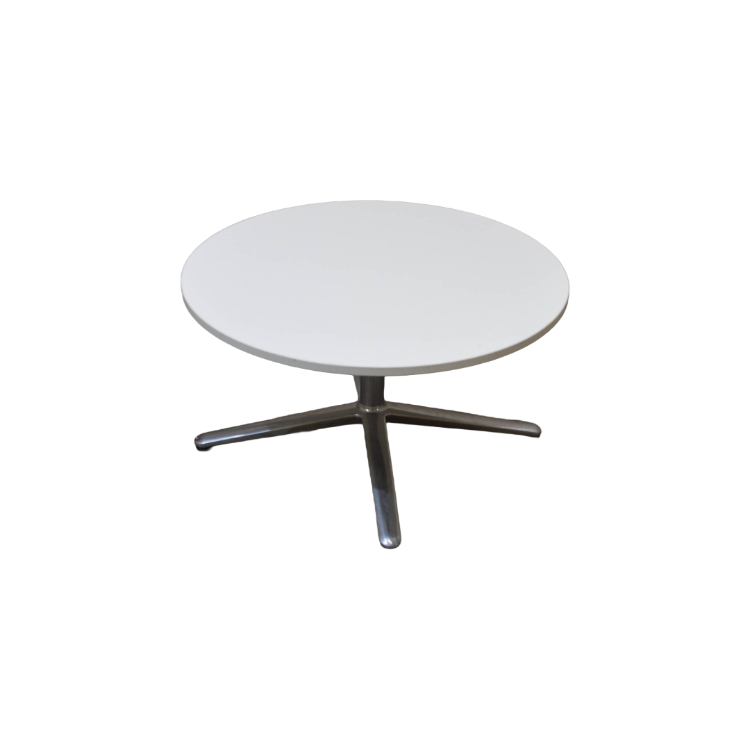 Connection Round Coffee Table White Chrome (3) Connection Round Coffee Table White Chrome