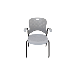 Herman Miller Caper Light Grey Black Feet