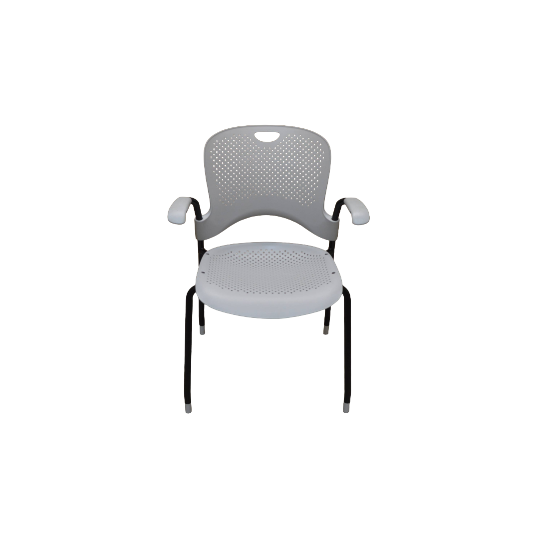 Herman Miller Caper Light Grey Black Feet (1) Herman Miller Caper Light Grey Black Feet