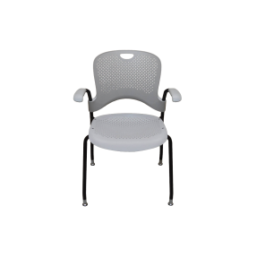 Herman Miller Caper Light Grey Black Gliders