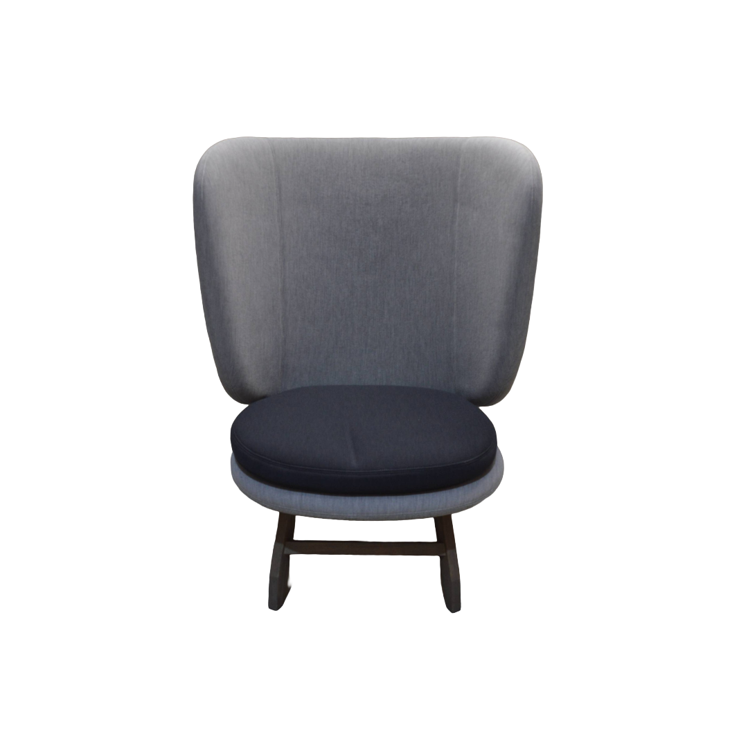 Moroso Ayub Armchair Grey Blue Oak (1) Moroso Ayub Armchair Grey Blue Oak