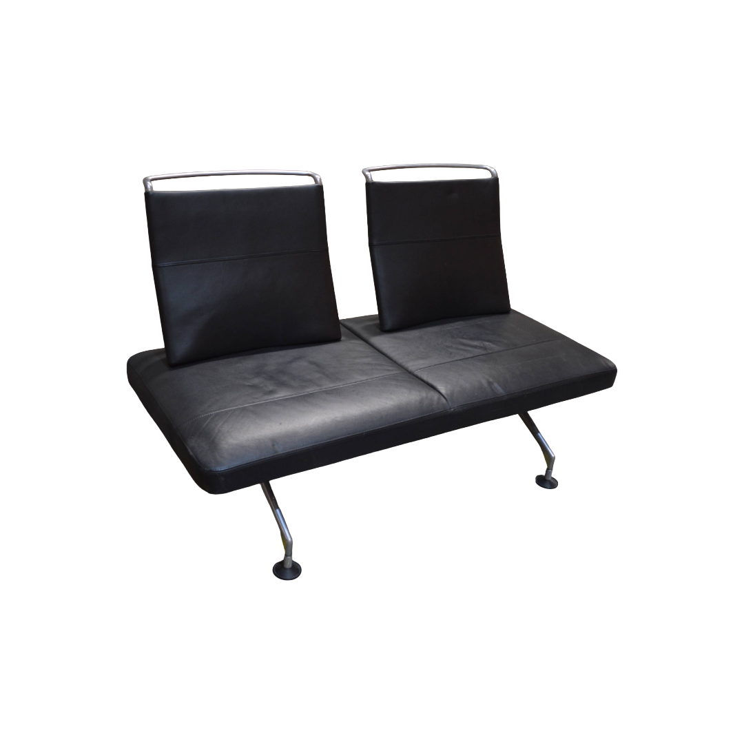 Vitra Antonio Citterio 2 Seat Bench Black Chrome (2) Vitra Antonio Citterio 2 Seat Bench Black Chrome