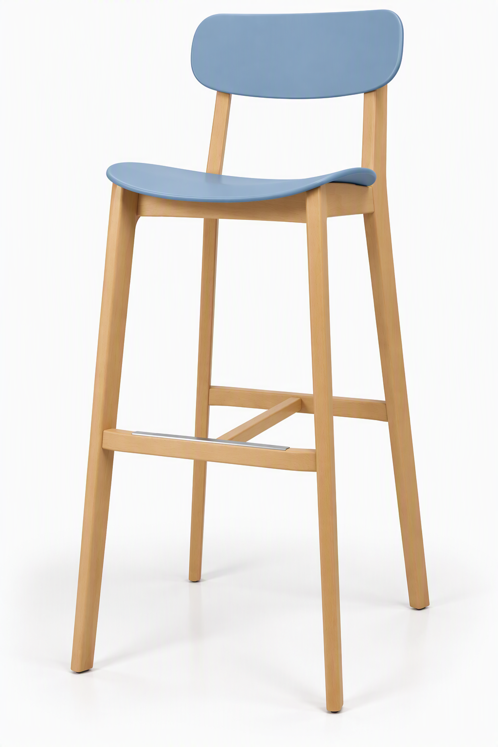 Calligaris Stool In Blue - Side