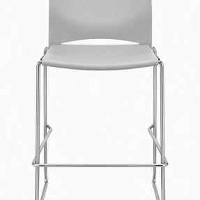 Connection Xpresso Bar Stool in grey with contemporary high-level seating design
